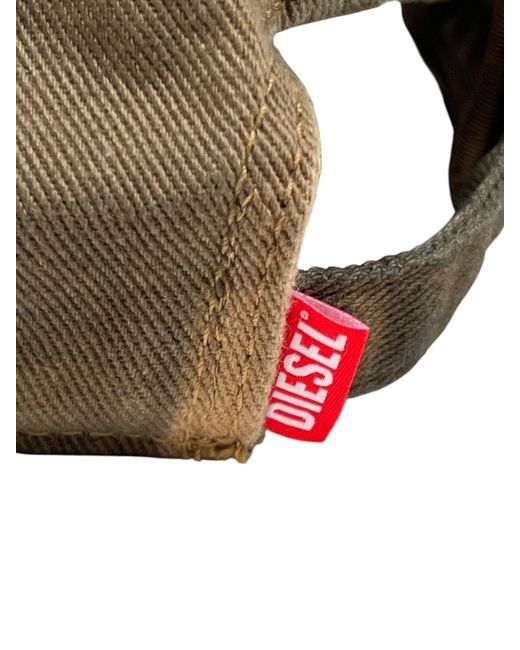DIESEL Green C Patchy Hat Mustard for men