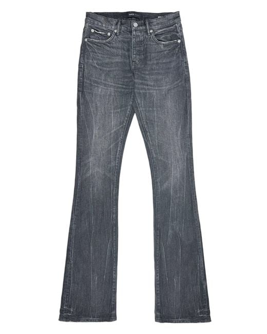 Purple Brand Blue P072-Ssvb Super Stack Flare Coated for men