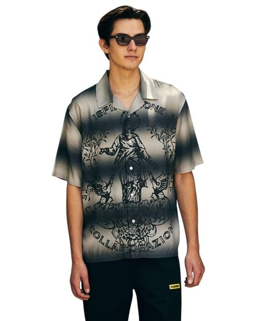 Pleasures Green Giovanni Button Up for men