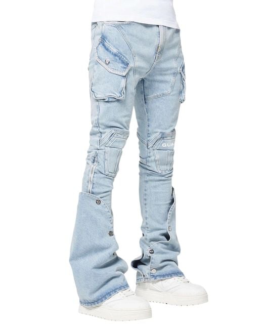 GUAPI Blue Aqua Coffin Arc Denim for men