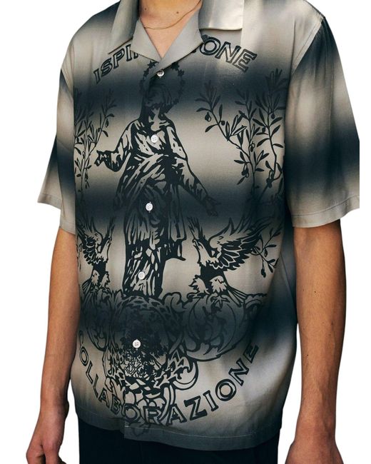 Pleasures Green Giovanni Button Up for men