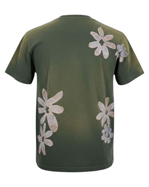 Alchemist Green Block Print S/S Tee Moss for men