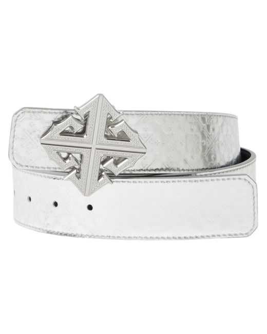 【GUAPI】LEATHER EMBLEM BELT GUAPI Leather Belt in Black for Men | Lyst