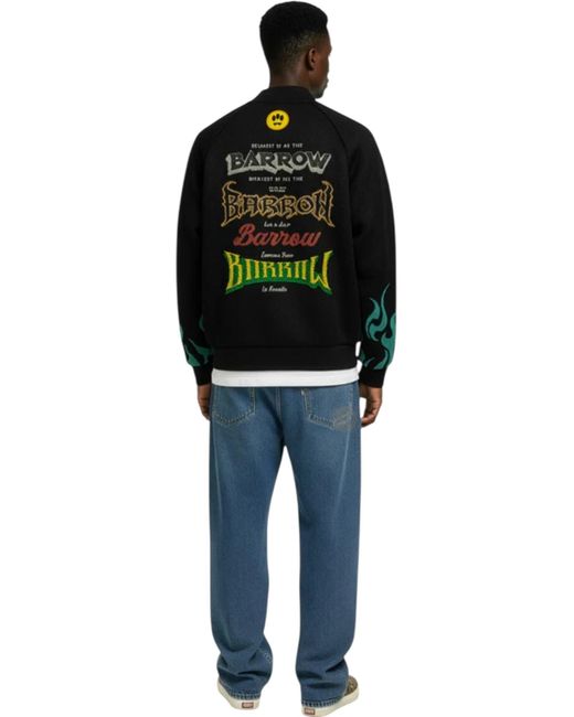 Barrow Black S6Bwuabo026 Mesh/Nylon Jacket for men