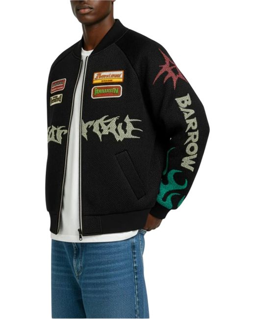 Barrow Black S6Bwuabo026 Mesh/Nylon Jacket for men