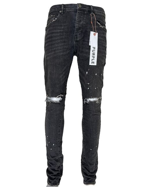 Purple Brand Blue Jeans P001-Bos Over Spray Core for men