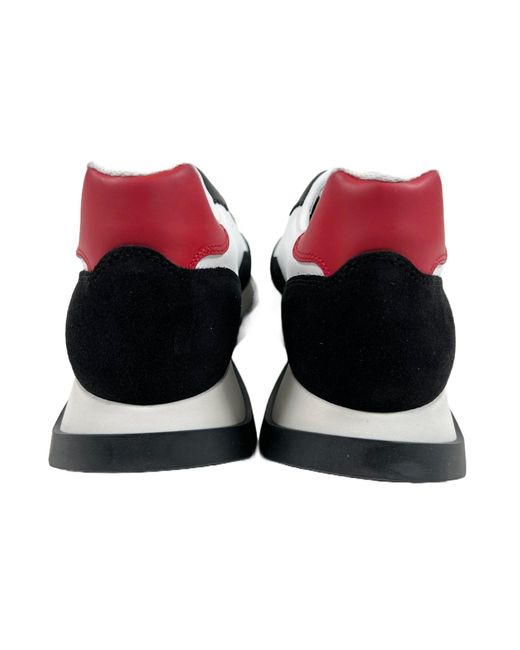 DSquared² Multicolor Snm0270 Sneakers Velour-Nero-Bianco-Rosso for men