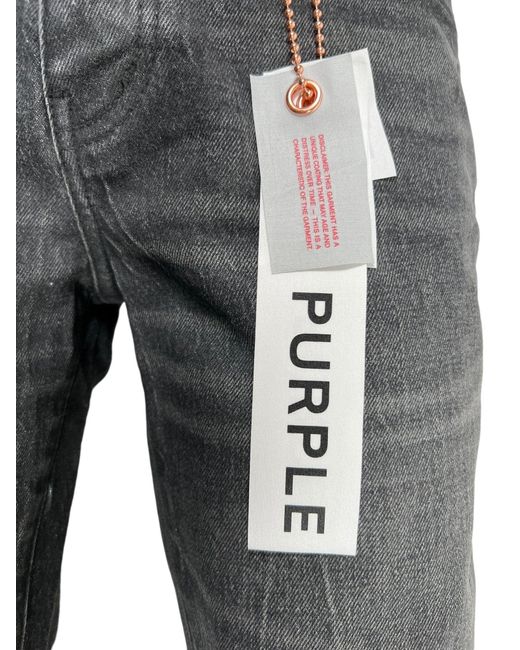 Purple Brand Blue P072-Ssvb Super Stack Flare Coated for men