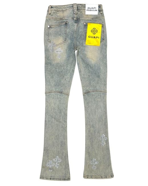 GUAPI Faded Cross Denim V2 Jeans in Gray for Men | Lyst