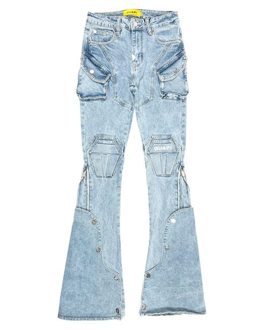 GUAPI Blue Aqua Coffin Arc Denim for men