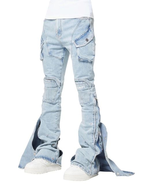 GUAPI Blue Aqua Coffin Arc Denim for men