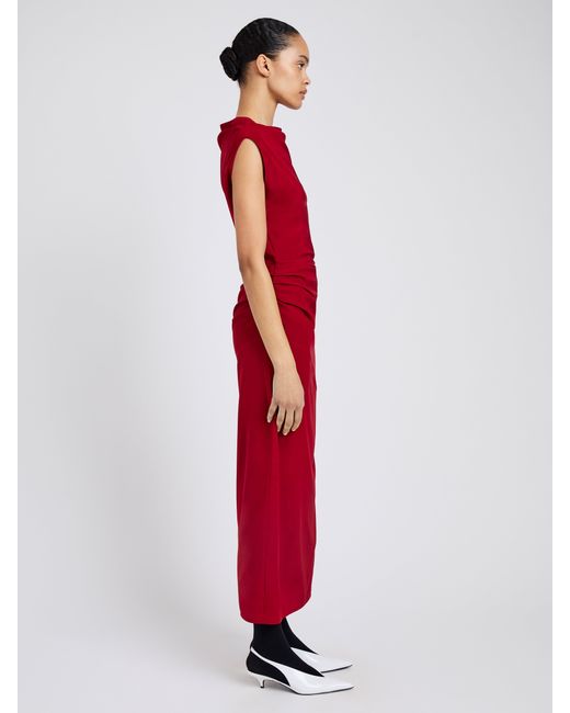Proenza Schouler Red Tasa Dress