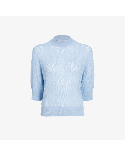 Proenza Schouler Blue Nicola Knit Sweater