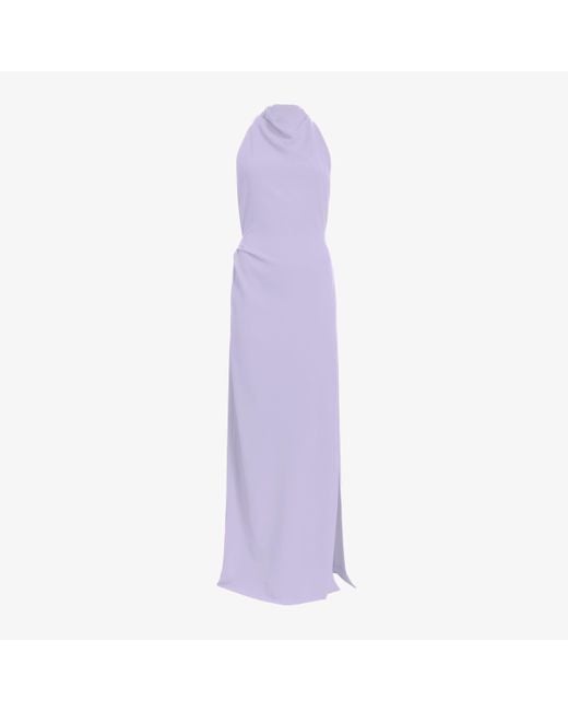 Proenza Schouler Purple Faye Backless Twist Back Dress