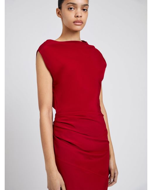 Proenza Schouler Red Tasa Dress