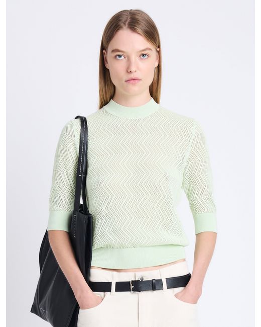 Proenza Schouler Green Nicola Knit Sweater