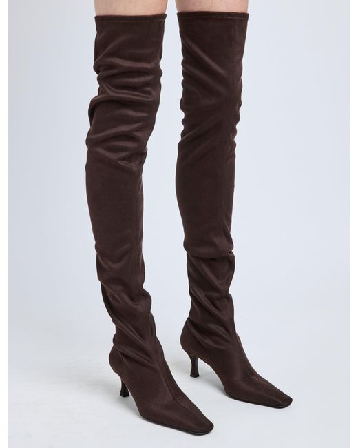 Proenza Schouler Brown Trap Over The Knee Boots
