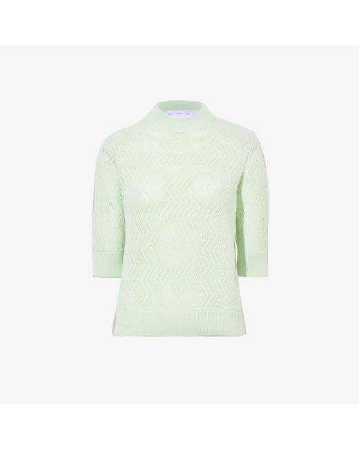 Proenza Schouler Green Nicola Knit Sweater