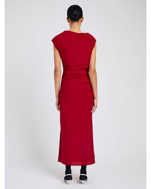 Proenza Schouler Red Tasa Dress
