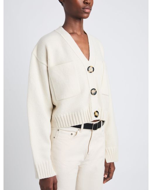 Proenza Schouler White Sofia Cardigan
