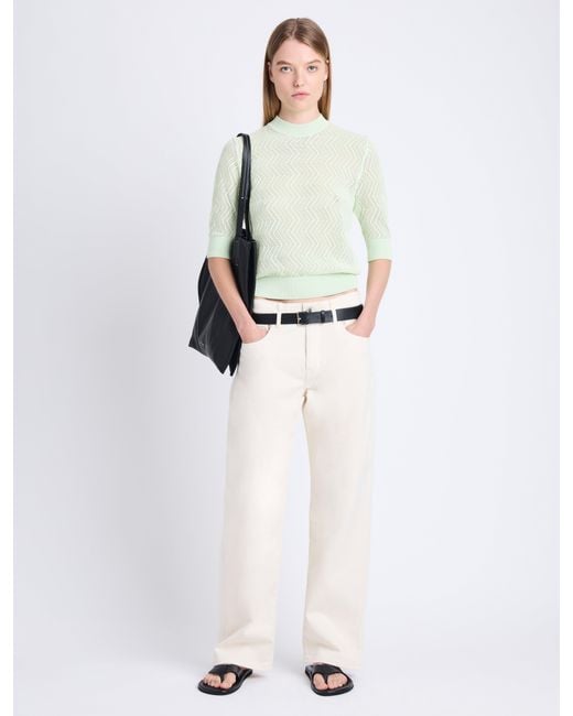 Proenza Schouler Green Nicola Knit Sweater
