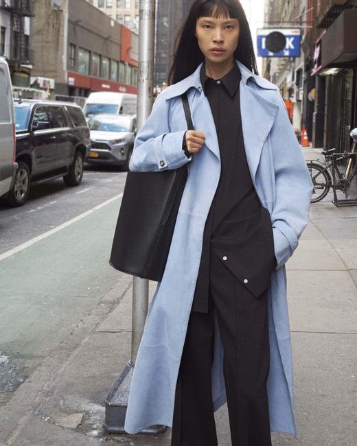 Proenza Schouler Blue Ramona Coat