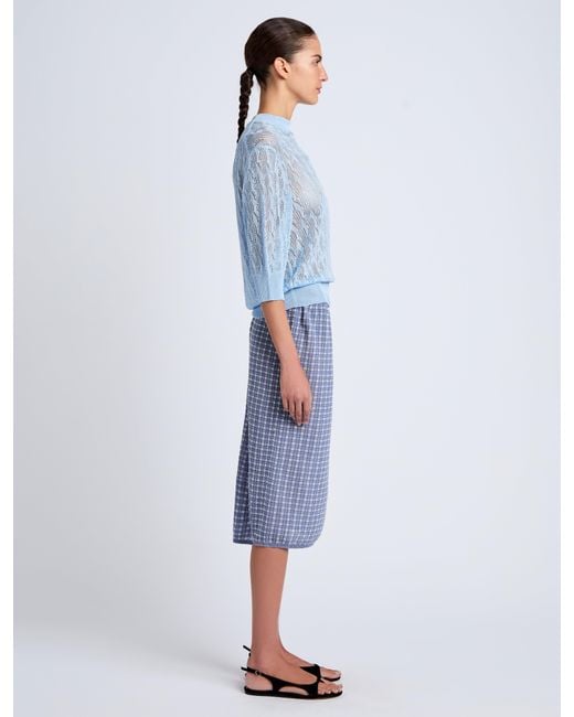 Proenza Schouler Blue Nicola Knit Sweater