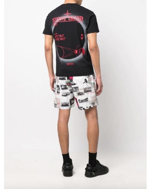 Stone Island Compass-print Cotton T 