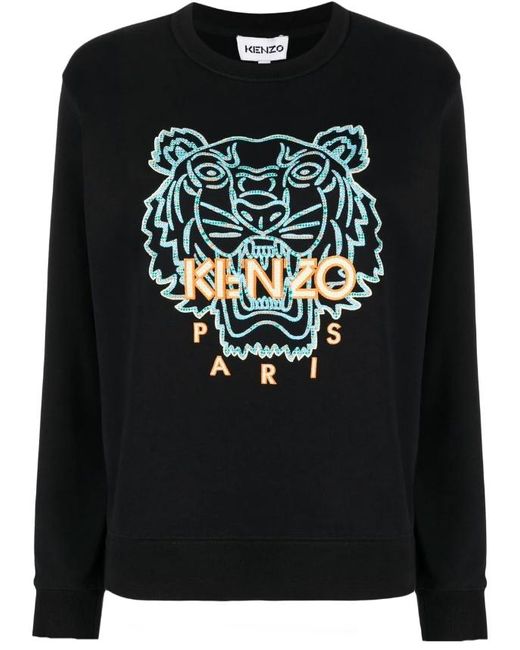 KENZO Tiger Logo-embroidered Crew-neck 