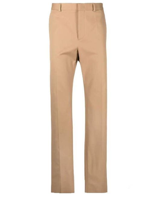 Valentino Cotton Chinos in Natural for Men | Lyst