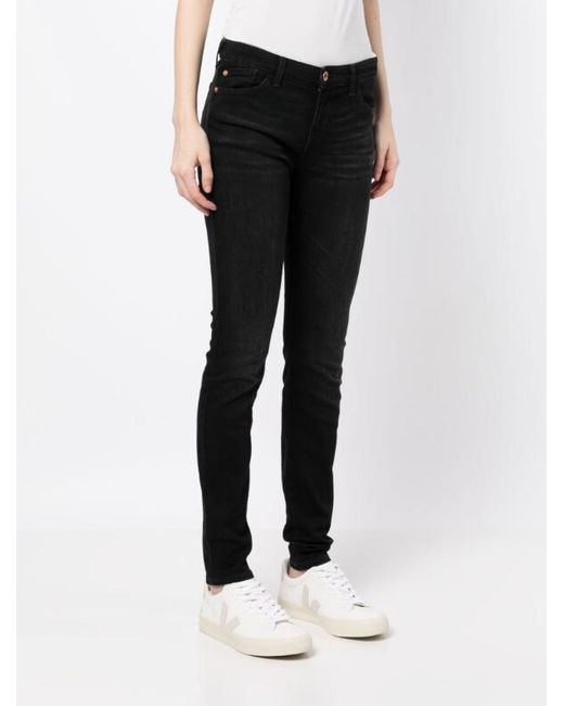 Emporio Armani J23 Mid-rise, Super-skinny Jeans In Stretch Denim in Black |  Lyst