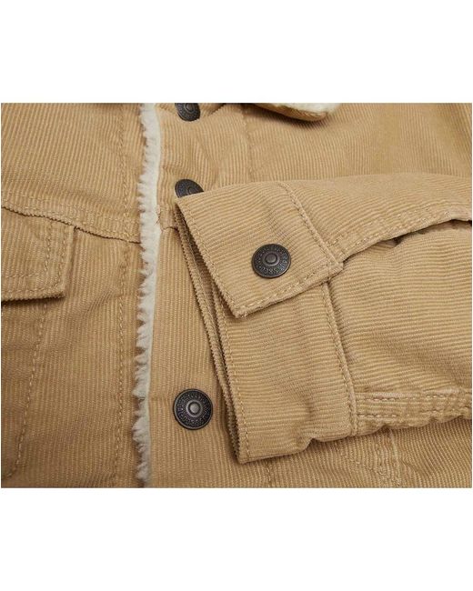 Levi's Corduroy Sherpa Jacket in Beige (Natural) for Men - Save 58% - Lyst