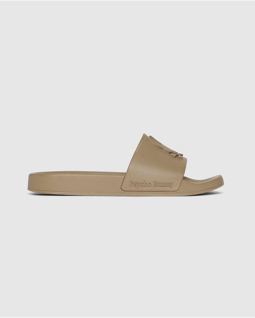 Psycho Bunny Multicolor Logo Slides for men