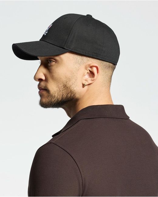Psycho Bunny Black Classic Baseball Cap for men