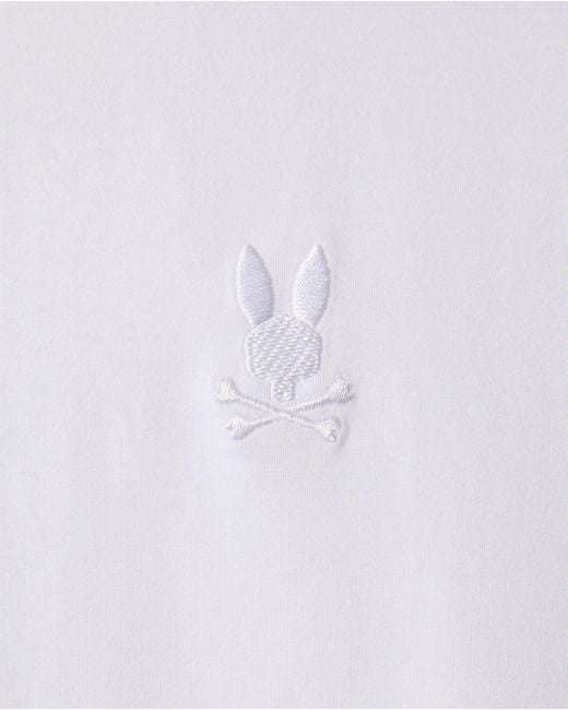 Psycho Bunny White Arthur Jersey Shirt for men