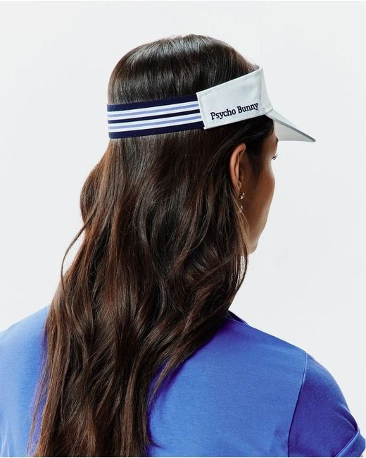 Psycho Bunny Blue Sport Visor for men