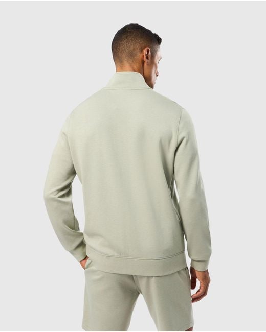 Psycho Bunny Natural Lyons High Collar Full Zip for men