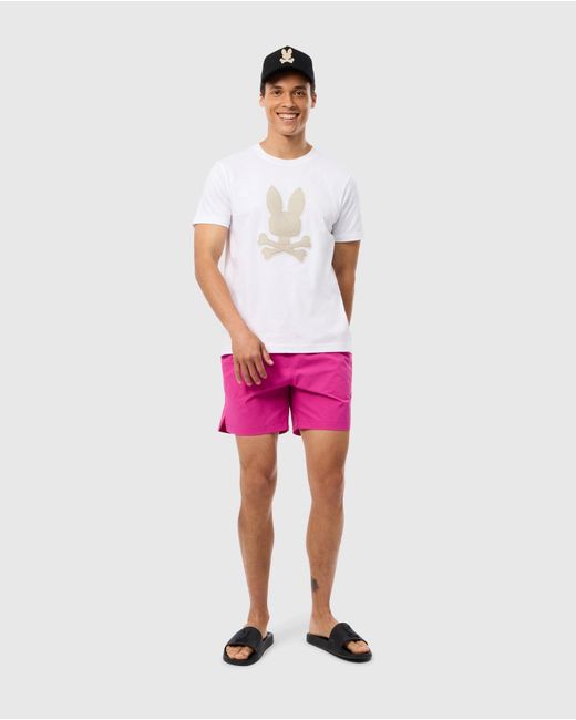 Psycho Bunny Pink Parker Hydrochromic Swim Trunk for men