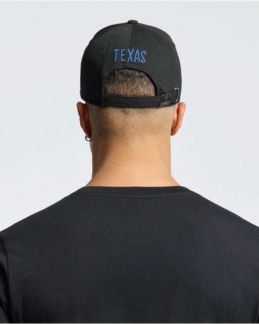 Psycho Bunny Black Texas Baseball Cap for men