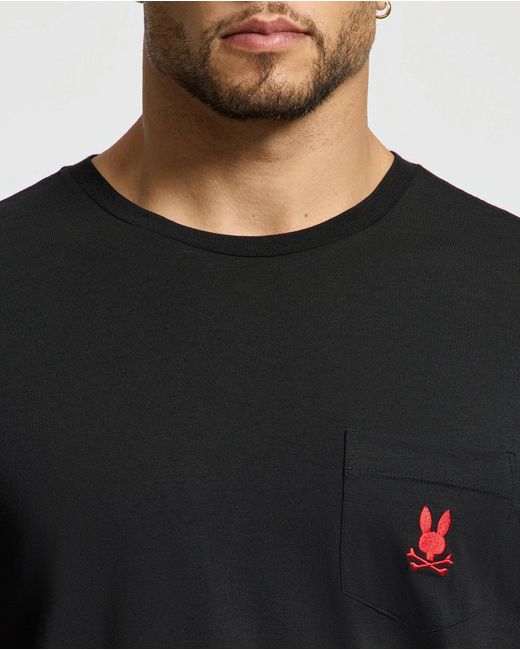 Psycho Bunny Black Telride Printed Pajama Set for men
