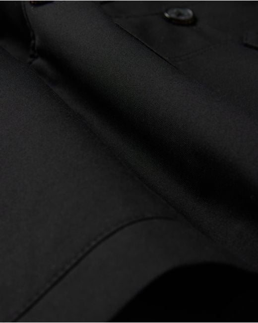 Psycho Bunny Black Hillcrest Padded Shacket for men