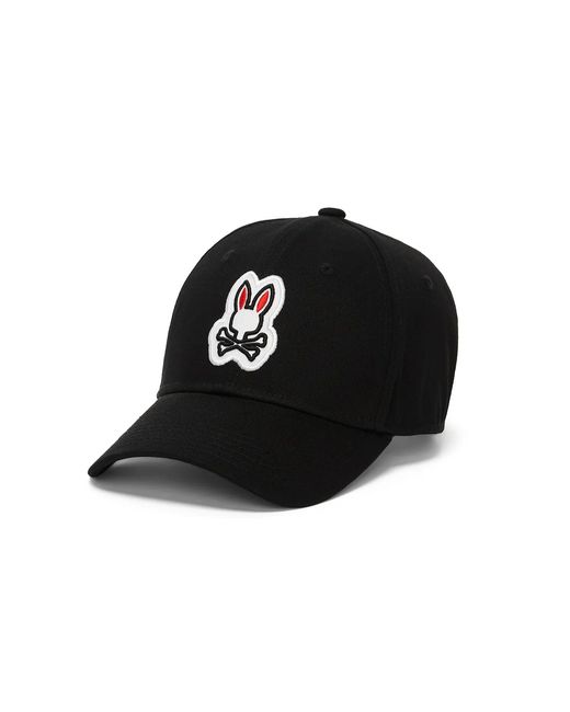 Psycho Bunny Black Jaydon Baseball Cap for men