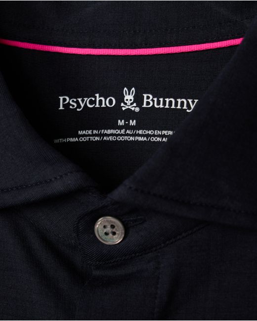 Psycho Bunny Blue Crosby Jersey Knit Long Sleeve Shirt for men
