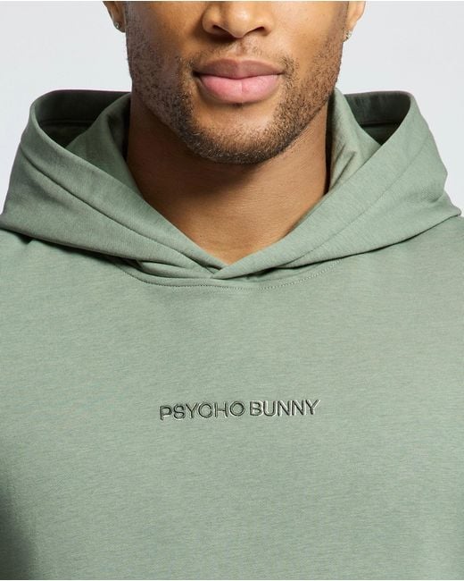 Psycho Bunny Nora Classic French Terry Wordmark Hoodie in Brown