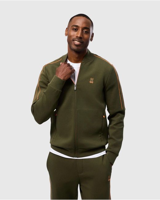 Psycho Bunny Travis Track Jacket in Green for Men | Lyst