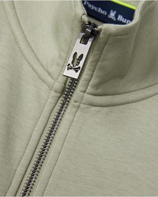 Psycho Bunny Natural Lyons High Collar Full Zip for men