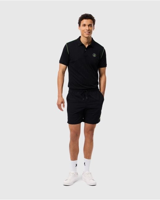 Psycho Bunny Black Webster Sport Polo Shirt for men
