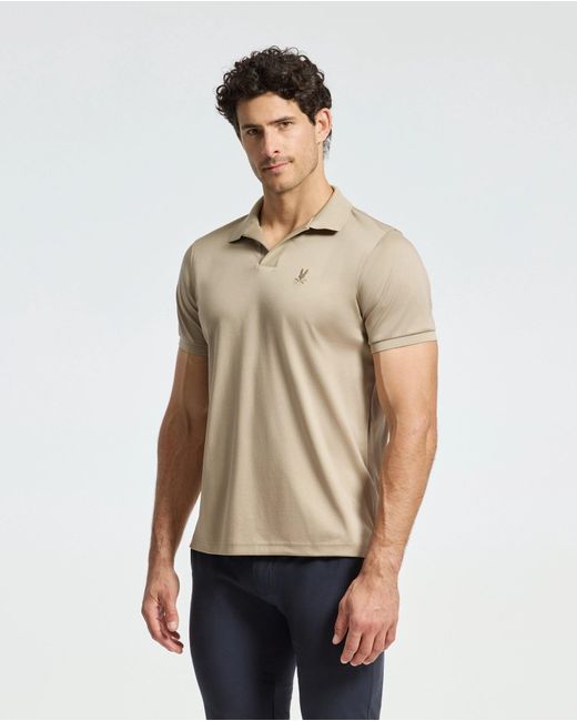 Psycho Bunny - Carter Johnny Collar Knit Polo- Evening Blue