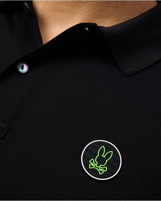 Psycho Bunny Black Webster Sport Polo Shirt for men