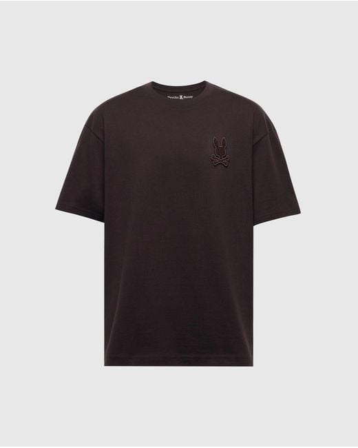 Psycho Bunny Black Eldorado Oversized Tee for men